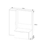 Gabinete Para Banheiro Com Espelho - Branco