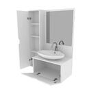 Gabinete Para Banheiro Com Espelho - Branco