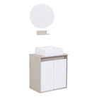 Gabinete para Banheiro com Espelho Carol 52,7x50x30,5cm Artico e Branco Darabas Agardi