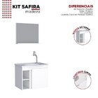 Gabinete Para Banheiro Com Espelho E Lavatório Branco