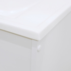 Gabinete para Banheiro com Espelho Ecco Suspenso 60 58x56x34cm Branco e Verde Turquesa Fabribam