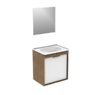 Gabinete para Banheiro com Espelho Isis 47x44x30Cm Ebano Darabas Agardi