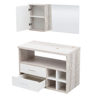 Gabinete para Banheiro com Espelho Perfil 80  55x80x40cm Brunelo AstralDesign