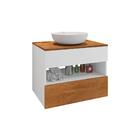 Gabinete Para Banheiro Com Gaveta Roterdã Branco Naturalle