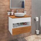 Gabinete Para Banheiro Com Gaveta Roterdã Branco Naturalle