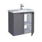 Gabinete Para Banheiro Com Lavatório Aster 60 Cinza