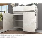 Gabinete Para Banheiro Com Led, Cuba E Espelheira 80cm Cora