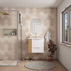 Gabinete Para Banheiro Com Nicho Lateral Cosmos Branco/jequit