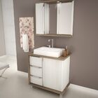 Gabinete Para Banheiro Com Pes Balcony Baren 80cm Artico Merl