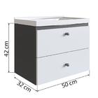 Gabinete Para Banheiro Com Pia 50x47 Cm Lvp01 Novam