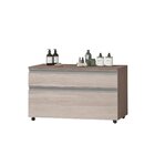 Gabinete Para Banheiro Com Rodízio 80cm 2 Gavetas Safira Infe