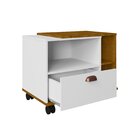 Gabinete Para Banheiro Com Rodízios Tóquio 1 Gaveta E Nichos