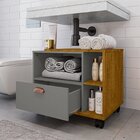 Gabinete Para Banheiro Com Rodízios Tóquio 1 Gaveta E Nichos