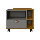 Gabinete Para Banheiro Com Rodízios Tóquio 1 Gaveta E Nichos