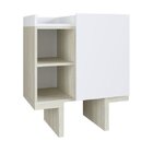 Gabinete Para Banheiro Com Tampo 1 Porta Bler  Branco/bege