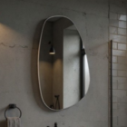 Gabinete Para Banheiro Com Tampo Cuba E Espelho Orgânico 60cm