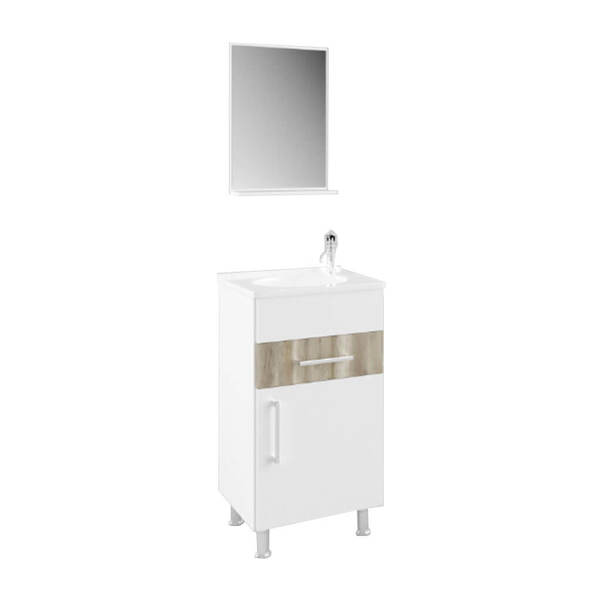 Gabinete Para Banheiro Compacto 1 Porta E 1 Gaveta Barrique Leroy Merlin
