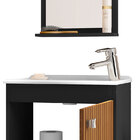 Gabinete Para Banheiro Completo Com Cuba E Espelheira Siena -