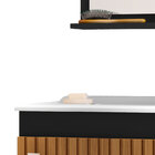 Gabinete Para Banheiro Completo Com Cuba E Espelheira Siena -