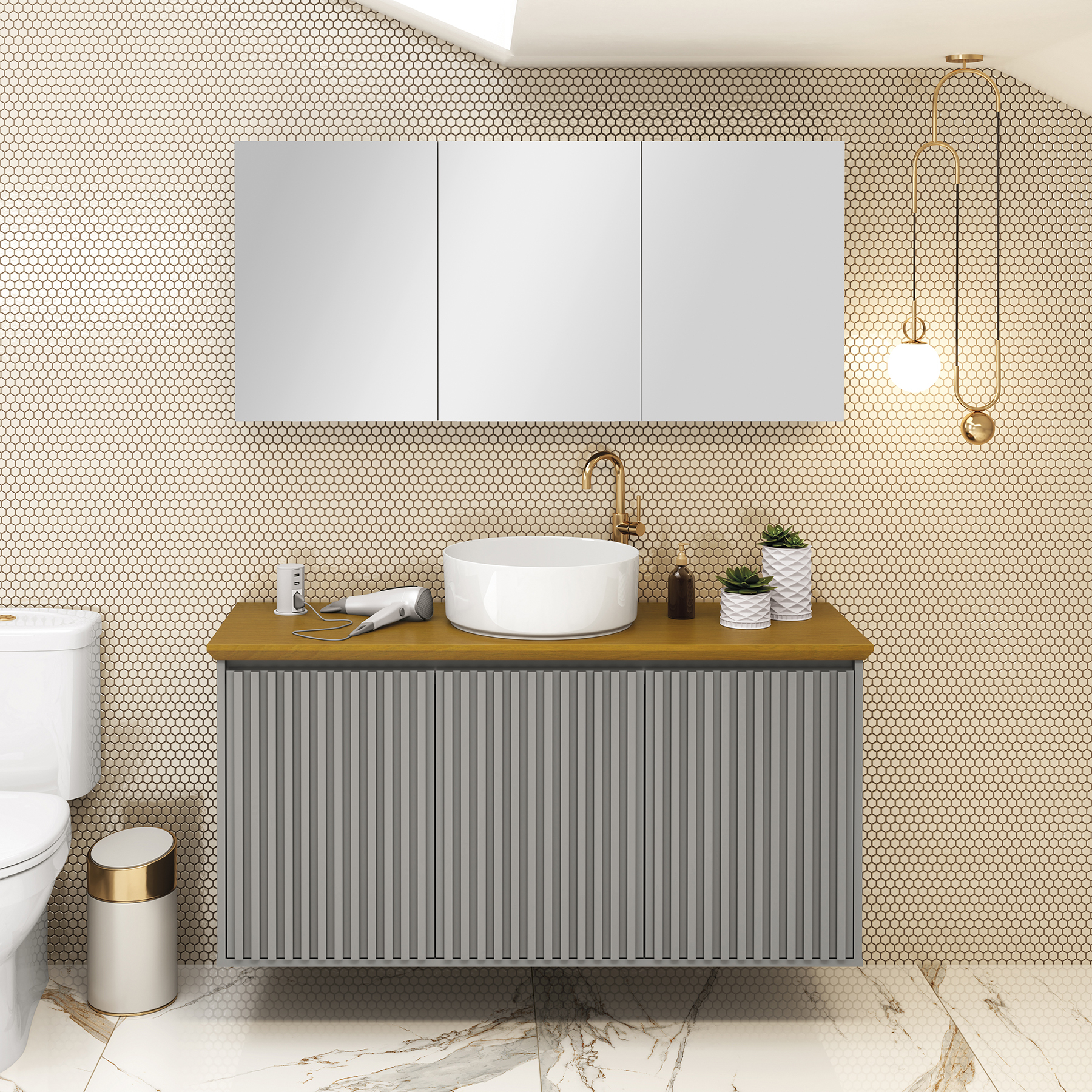 Por ser instalado em um ambiente predominante úmido, seu material possui uma boa resistência à umidade e aos impactos seja no tampo ou em outras áreas, fazendo com que, tenha uma ótima durabilidade ao longo do seu uso.