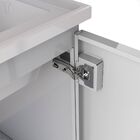 Gabinete Para Banheiro Cozimax Kit Cacau Aço 40cm Branco 1000