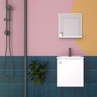 Gabinete Para Banheiro Cozimax Kit Cacau Aço 40cm Branco 1000