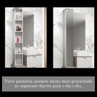 Gabinete Para Banheiro Cuba Torre Giratória Espelheira Barcel