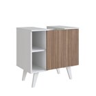Gabinete Para Banheiro De Coluna 01 Porta Slim Branco/montana