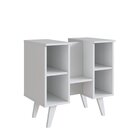 Gabinete Para Banheiro De Coluna 01 Porta Slim Branco/montana