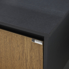 Gabinete para Banheiro Dubbo 45x120x45cm Marrom|Preto Venturi