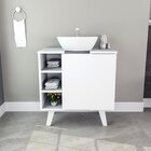 Gabinete Para Banheiro E Armário Com Espelho Branco