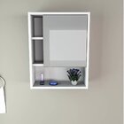 Gabinete Para Banheiro E Armário Com Espelho Branco