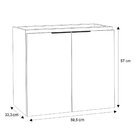 Gabinete Para Banheiro Em Aço Com Lavatório Em Mármore Sintét