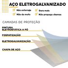 Gabinete Para Banheiro Em Aço Com Tampo Em Vidro Temperado Se