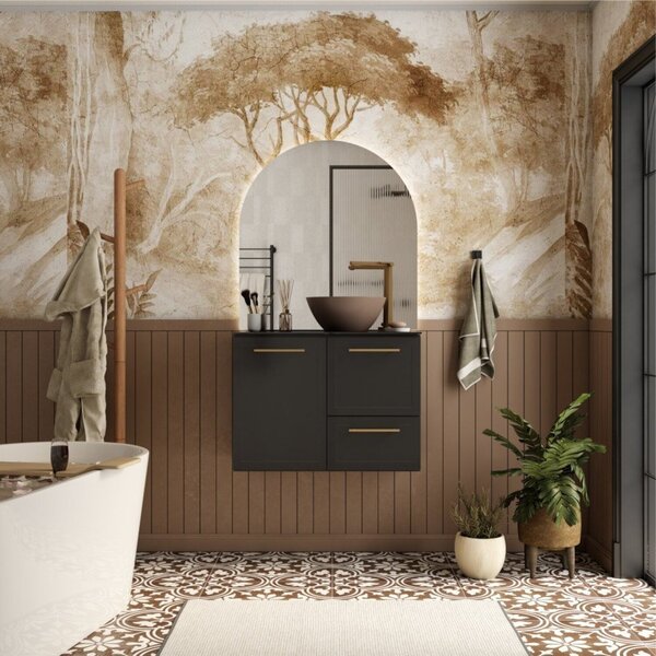 Gabinete Para Banheiro Em Aço Jambo Preto