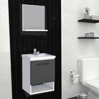 Gabinete Para Banheiro Em Aço Pitanga Mais Cozimax Branco/pre