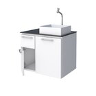 Gabinete Para Banheiro Em Aço Sem Cuba Figo Branco