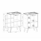 Gabinete Para Banheiro Em Madeira 1 Porta Hortênsia 60 Com Pé