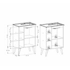 Gabinete Para Banheiro Em Madeira 1 Porta Hortênsia 60 Com Pé