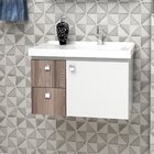 Gabinete Para Banheiro Em Madeira 2 Gavetas Moara Cozimax Bra