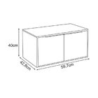 Gabinete Para Banheiro Em Madeira Arati 60 Cozimax Branco/tam