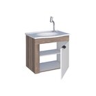 Gabinete Para Banheiro Em Madeira Jasmim Cozimax Branco/tamar