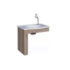 Gabinete Para Banheiro Em Madeira Jasmim Cozimax Branco/tamar