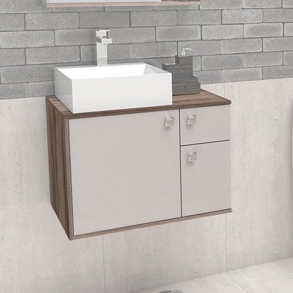 Gabinete Para Banheiro Em Madeira Sem Cuba Caeté Cozimax Nude