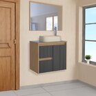 Gabinete Para Banheiro Em Madeira Sem Cuba Kyoto Jequitibá/pr