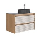 Gabinete Para Banheiro Em Madeira Sem Cuba Osaka Jequitibá/nu