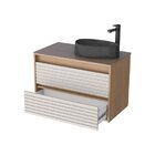 Gabinete Para Banheiro Em Madeira Sem Cuba Osaka Jequitibá/nu