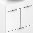 Gabinete Para Banheiro Em Mdf Com Cuba Basic 50x38cm Branco