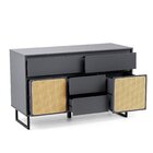 Gabinete Para Banheiro Em Mdf Jungle Grafite