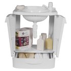 Gabinete Para Banheiro Em Plástico Com Lavatório Fit Astra Se